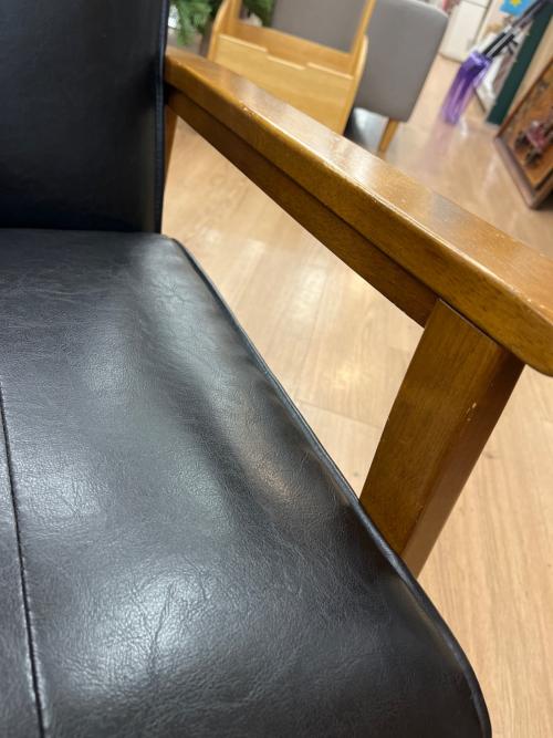 1人掛けソファー ブラック