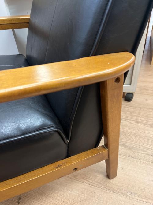 1人掛けソファー ブラック