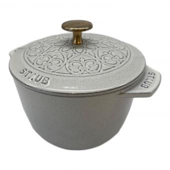 Staub (ストウブ) ホーロー両手鍋 16cm ライトグレー wa-nabe