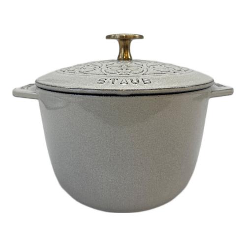 STAUB グレー 両手鍋 Staub (ストウブ) ホーロー両手鍋 16cm ライトグレー wa-nabe