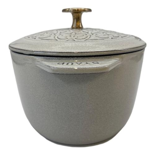 Staub (ストウブ) ホーロー両手鍋 16cm ライトグレー wa-nabe