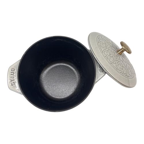 Staub (ストウブ) ホーロー両手鍋 16cm ライトグレー wa-nabe