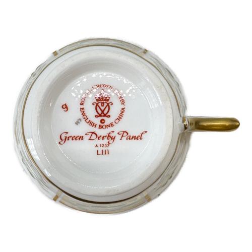 ROYAL CROWN DERBY (ロイヤルクラウンダービー) カップ&ソーサー グリーンダービーパネル