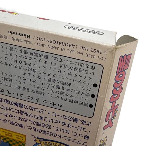 星のカービィ ファミコン用ソフト -