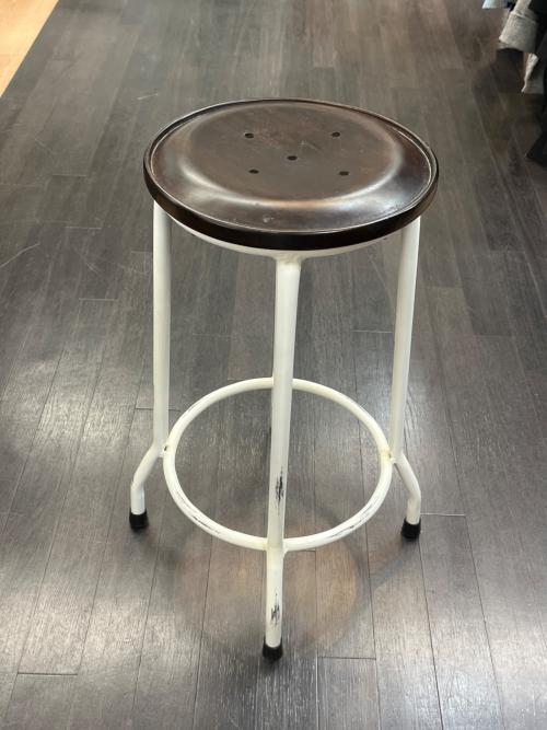 old maison (オールドメゾン) スツール ホワイト×ブラウン