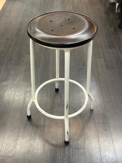 old maison (オールドメゾン) スツール ホワイト×ブラウン