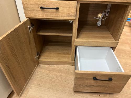 1枚扉レンジ台 333 ナチュラル