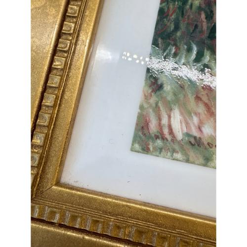 ROYAL COPENHAGEN (ロイヤル・コペンハーゲン) 陶板画 クロード・モネ 【日傘をさす女性】47/300