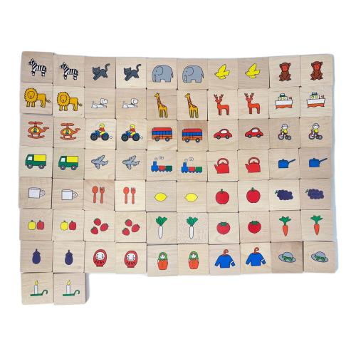 戸田デザイン研究室 Baby piece 木製ブロック 72ピース STマークあり