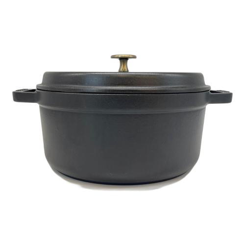 Staub (ストウブ) 両手鍋 24cm ブラック LA COCOTTE