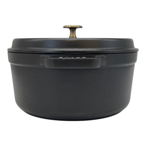 Staub (ストウブ) 両手鍋 24cm ブラック LA COCOTTE