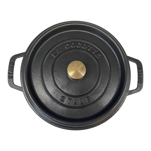 Staub (ストウブ) 両手鍋 24cm ブラック LA COCOTTE