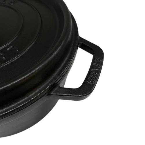 Staub (ストウブ) 両手鍋 24cm ブラック LA COCOTTE