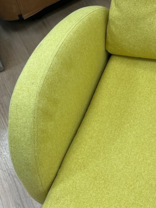 2人掛けソファー 北欧風 イエロー