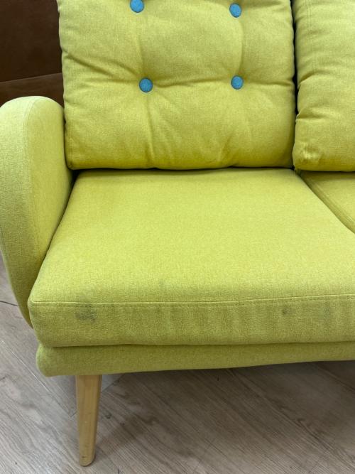 2人掛けソファー 北欧風 イエロー