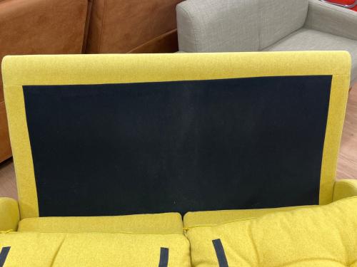 2人掛けソファー 北欧風 イエロー