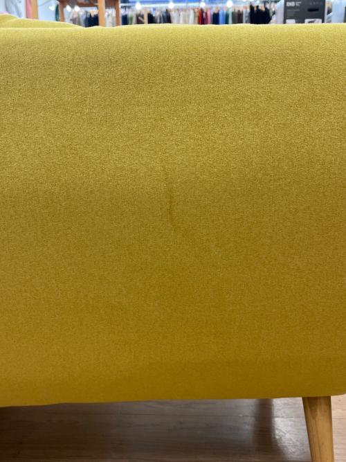 2人掛けソファー 北欧風 イエロー