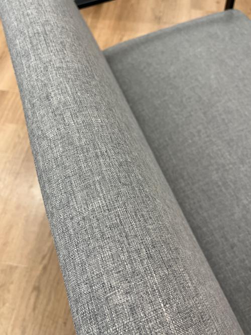 2人掛けソファー グレー×ブラック