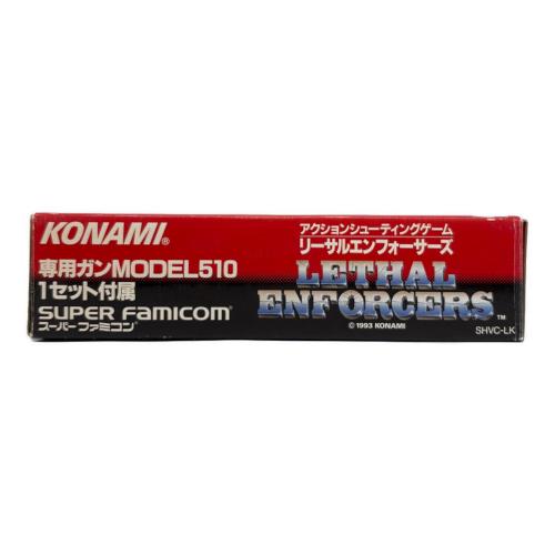 リーサルエンフォーサーズ スーパーファミコン用ソフト 専用ガンコン付 -
