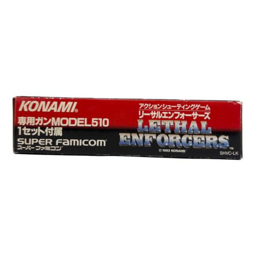 リーサルエンフォーサーズ スーパーファミコン用ソフト 専用ガンコン付 -