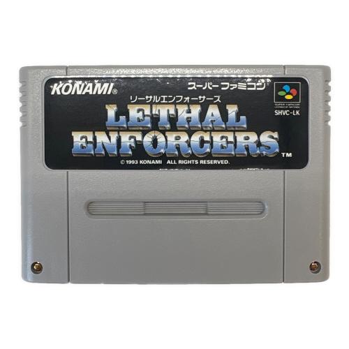リーサルエンフォーサーズ スーパーファミコン用ソフト 専用ガンコン付 -