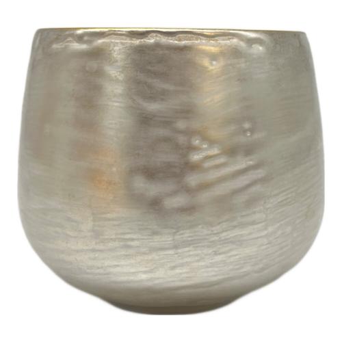 李荘窯 湯呑み 本金箔 銀彩 凛仙茶