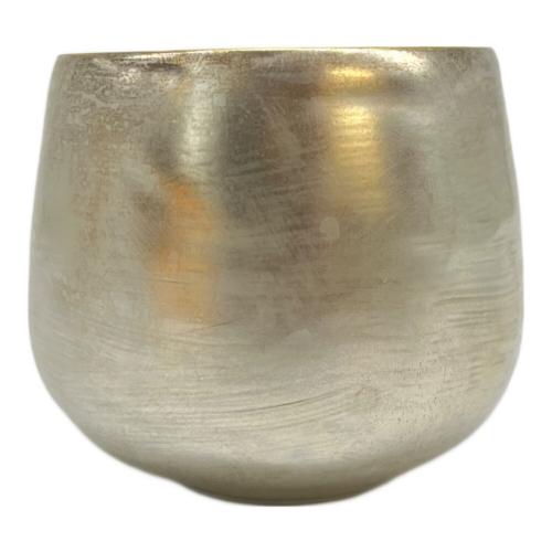 李荘窯 湯呑み 本金箔 銀彩 凛仙茶