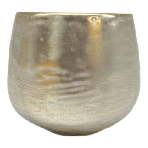 李荘窯 湯呑み 本金箔 銀彩 凛仙茶