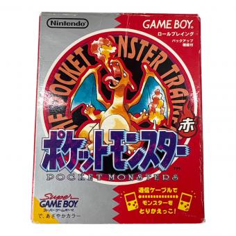 ポケットモンスター 赤 ゲームボーイ用ソフト -