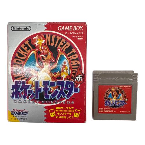 ポケットモンスター 赤 ゲームボーイ用ソフト -