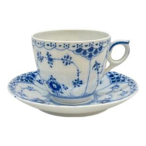 ROYAL COPENHAGEN (ロイヤル・コペンハーゲン) カップ&ソーサー ブルーフルーテッド・ハーフレース