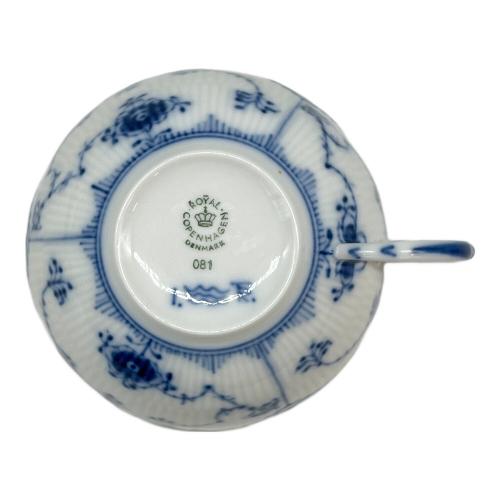 ROYAL COPENHAGEN (ロイヤル・コペンハーゲン) カップ&ソーサー ブルーフルーテッド・ハーフレース