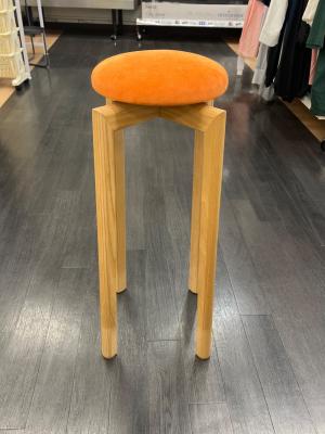 匠工芸 (タクミコウゲイ) マッシュルームスツール オレンジ×ナチュラル