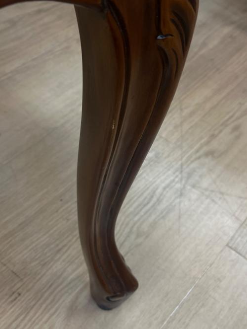 フランシスカチェア 肘掛け無し ブラウン×ベージュ