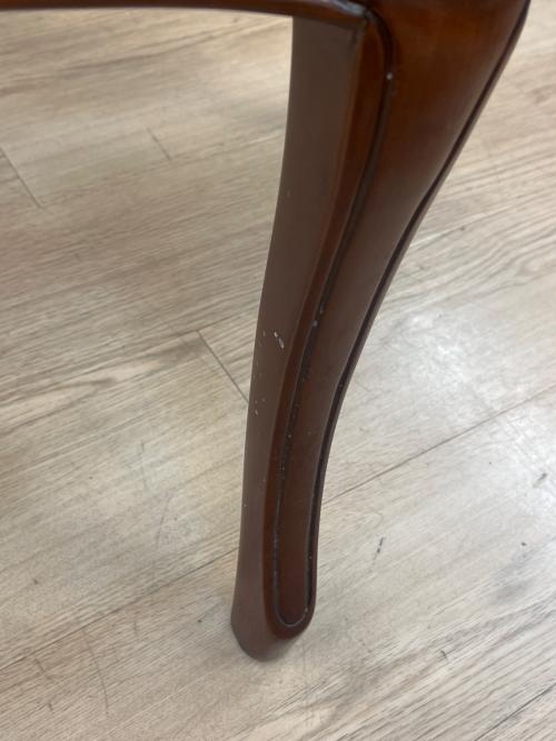 フランシスカチェア 肘掛け無し ブラウン×ベージュ