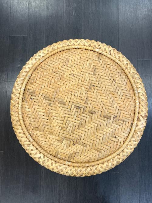 KANADEMONO (カナデモノ) ラタンスツール 112 カーキ ECO×Natural