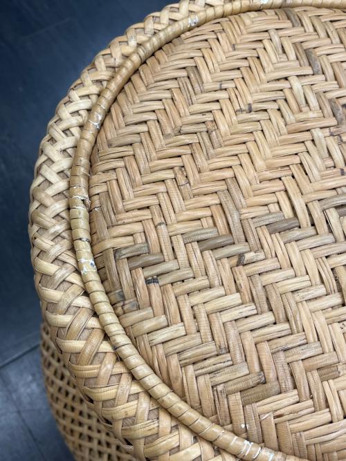 KANADEMONO (カナデモノ) ラタンスツール 112 カーキ ECO×Natural