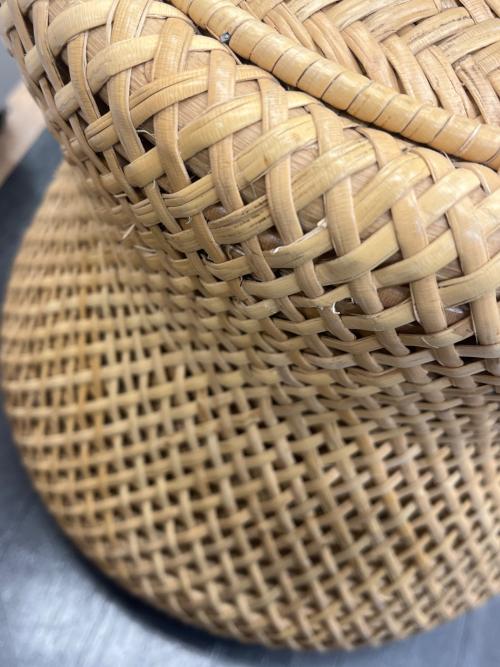 KANADEMONO (カナデモノ) ラタンスツール 112 カーキ ECO×Natural