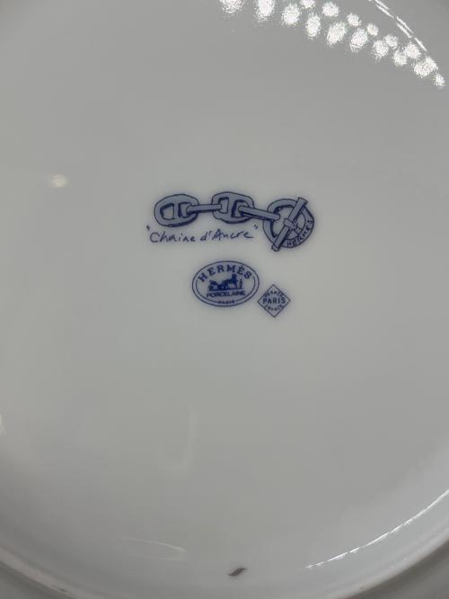 HERMES (エルメス) プレート 22.5cm シェーヌダンクル