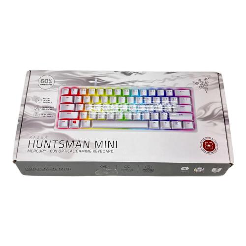 Razer (レイザー) HUNTSMAN MINI ゲーミングキーボード 60％ Mercury/リニアオプティカルスイッチ US配列