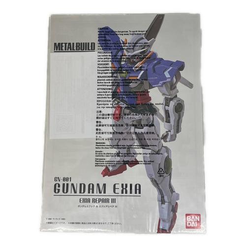 BANDAI (バンダイ) ガンダムエクシア＆エクシアリペアIII ※ガンダム本体欠品・パーツのみ METAL BUILD GN-001 箱イタミ有 機動戦士ガンダム00