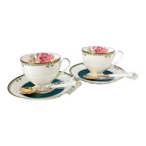 NARUMI (ナルミ) コーヒーカップ&ソーサー カップルコーヒーセット 8873-20861 カレス