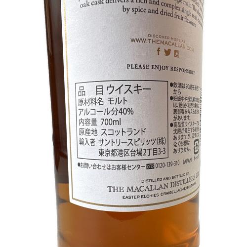 マッカラン (MACALLAN) シェリーオークカスク スコッチウィスキー 12年 700ml