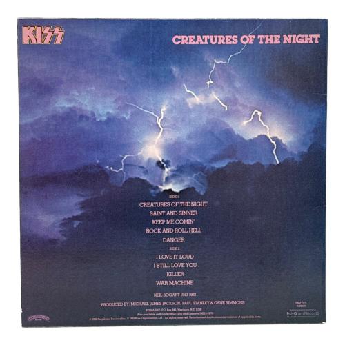 KISS (キッス) Creatures of the Night（暗黒の神話） LP NBLP 7270 帯なし