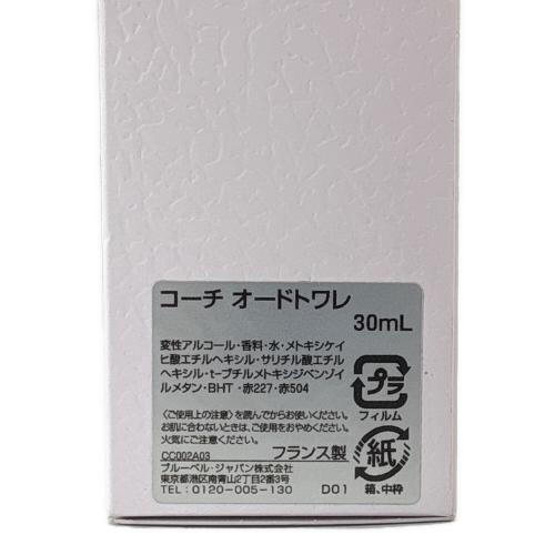 COACH (コーチ) オードトワレ 30ml 残量80%-99%