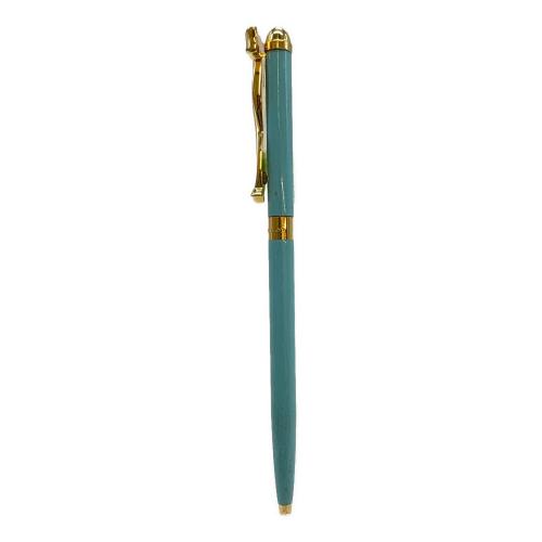 TIFFANY & Co. (ティファニー) リボンモチーフ ボールペン ターコイズ