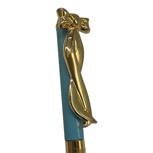 TIFFANY & Co. (ティファニー) リボンモチーフ ボールペン ターコイズ
