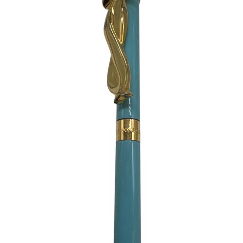 TIFFANY & Co. (ティファニー) リボンモチーフ ボールペン ターコイズ