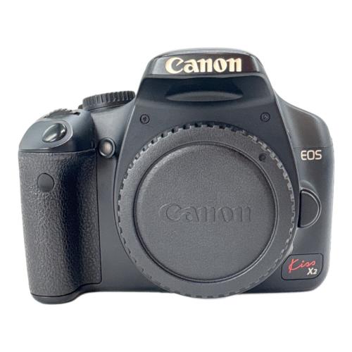 CANON (キヤノン) デジタル一眼レフカメラ DS126181 カバー破損有 EOS Kiss X2 レンズキット/収納ボックス付き
