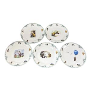 Noritake (ノリタケ) プレート クラシックプー 19.5cm 2枚キズ有 Winnie the Pooh